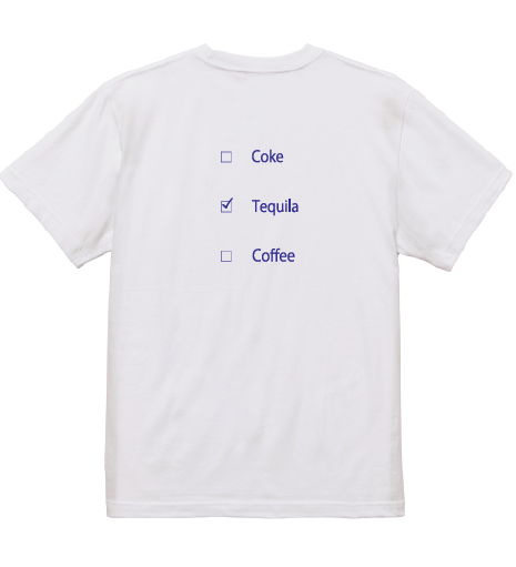 ビッグサイズ　バックデザイン　チェックボックスTシャツ